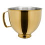 Kitchenaid 5KSM5SSBRG Bol en acier inoxidable doré radiant pour mélanger avec anse