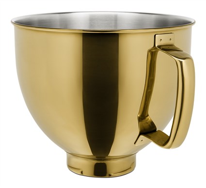 Kitchenaid 5KSM5SSBRG Bol en acier inoxidable doré radiant pour mélanger avec anse