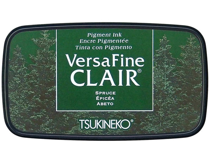 Tsukineko Tampon VERSAFINE Clair Vert Sapin 76x35mm Tsukineko Tampon VERSAFINE Clair Vert Sapin 76x35mm