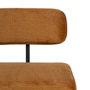 BigBuy Home Chaise Noir Moutarde 58 x 59 x 71 cm