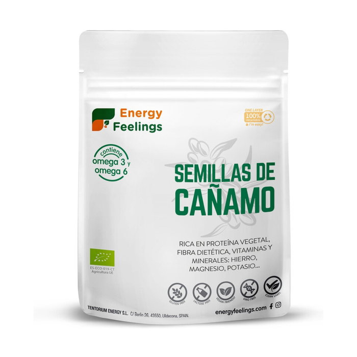 Energy Feelings Graines de chanvre bio avec coque 200 g Energy Feelings Graines de chanvre bio avec coque 200 g