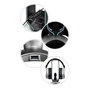 LC-Power LC-HUB-HEAD-BUNGEE Hub USB 3.0 avec support casque et bungee souris, Noir