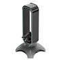 LC-Power LC-HUB-HEAD-BUNGEE Hub USB 3.0 avec support casque et bungee souris, Noir