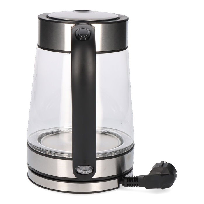 Edm Bouilloire en verre et inox 1,7 L 1850-2200W Arrêt automatique