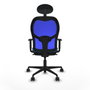 Piqueras y Crespo Chaise de Bureau Jorquera 1D036N1 Bleu clair