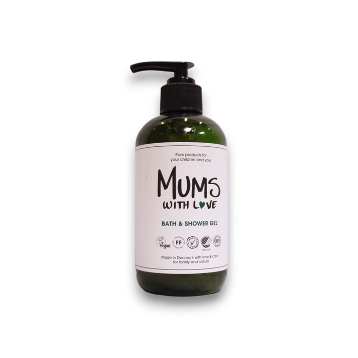 Mums With Love Gel Douche Nettoyant et Hydratant - 250 ml - Pour Tous Types de Peau - Soin Corporel