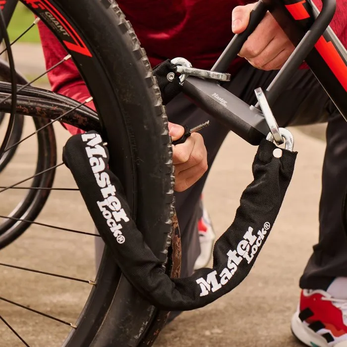Master Lock Antivol chaîne vélo et mini antivol en U à clé