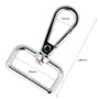 Innspiro Mousqueton avec anneau rectangulaire Zamak Nickel 26 mm, Lot de 5