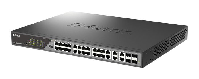 D-Link Switch Géré L2 24 Ports Gigabit PoE 4 Ports SFP 56 Gbit/s 1U Gris