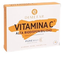 DIMEFAR Vitamina C 500mg PureWay-C 30 capsules végétales