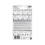 3M 17081spig Crochet design blanc, 29 x 79 x 29 mm, 2 pièces + 4 bandes max 1,3 kg