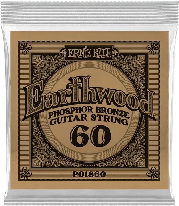 ERNIE BALL Earthwood Phosphor Bronze .060 (Set de 6) Cordes Acoustiques ERNIE BALL Earthwood Phosphor Bronze .060 (Set de 6) Cordes Acoustiques
