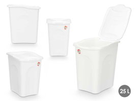 Stefanplast Pongotodo Primavera 25L Blanc Plastique 28x40x36 cm (Set de 6)