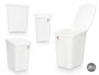 Stefanplast Pongotodo Primavera 25L Blanc Plastique 28x40x36 cm (Set de 6)