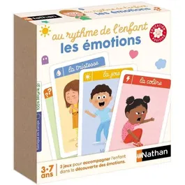 Nathan Jeu de cartes des émotions - Découverte et expression des émotions pour enfants - Illustrations magnifiques