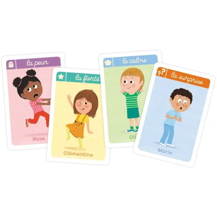 Nathan Jeu de cartes des émotions - Découverte et expression des émotions pour enfants - Illustrations magnifiques