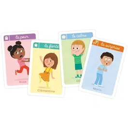 Nathan Jeu de cartes des émotions - Découverte et expression des émotions pour enfants - Illustrations magnifiques