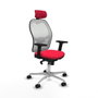 Piqueras y Crespo Chaise de Bureau avec Appui-tête 2D086N2 Rouge