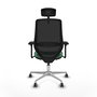 Piqueras y Crespo Chaise de Bureau Mardos Vert émeraude