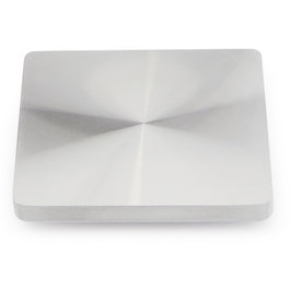 RUJZ Plaque adaptatrice pour connecteur de pied QUARON, 80 x 80 mm, Gris RAL 9006