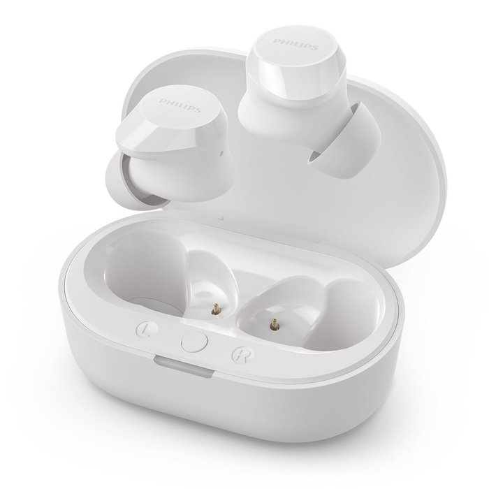 Écouteurs Sans Fil avec Étui de Charge Philips TAT1209WT Blanc