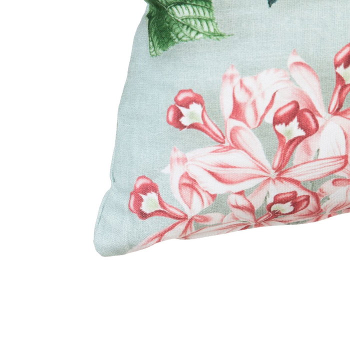 BigBuy Home Coussin Turquoise Orchidée 50 x 30 cm BigBuy Home Coussin Turquoise Orchidée 50 x 30 cm