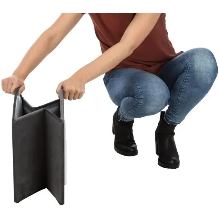 TRIXIE Niche pour chat Livia 50x50x54 cm, refuge doux en velours - Gris et blanc - Réf. 442667