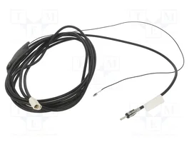 MTA Câble coaxial 5m DIN prise et Fakra socle noir