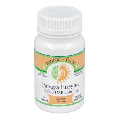 Nutri-Force Papaya Enzimas 60 comprimés à mâcher - Complément alimentaire digestion papaïne Nutri-Force Papaya Enzimas 60 comprimés à mâcher - Complément alimentaire digestion papaïne