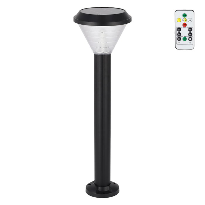 Balise solaire LED Nukus lumière chaude 2700K 700lm 6V/3W 3.7V/4000mAh
