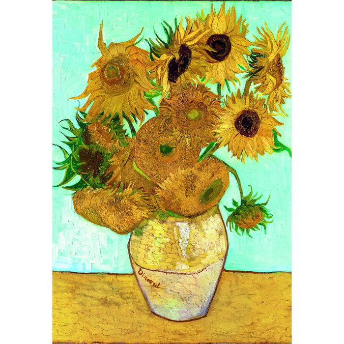 CLEMENTONI Puzzle 1000 pièces Les Tournesols du Musée Van Gogh - 70 x 50 cm CLEMENTONI Puzzle 1000 pièces Les Tournesols du Musée Van Gogh - 70 x 50 cm