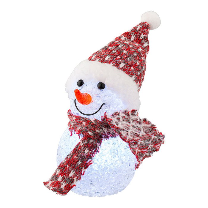Lumineo Bonhomme de neige avec micro LED, modèles variés Lumineo Bonhomme de neige avec micro LED, modèles variés