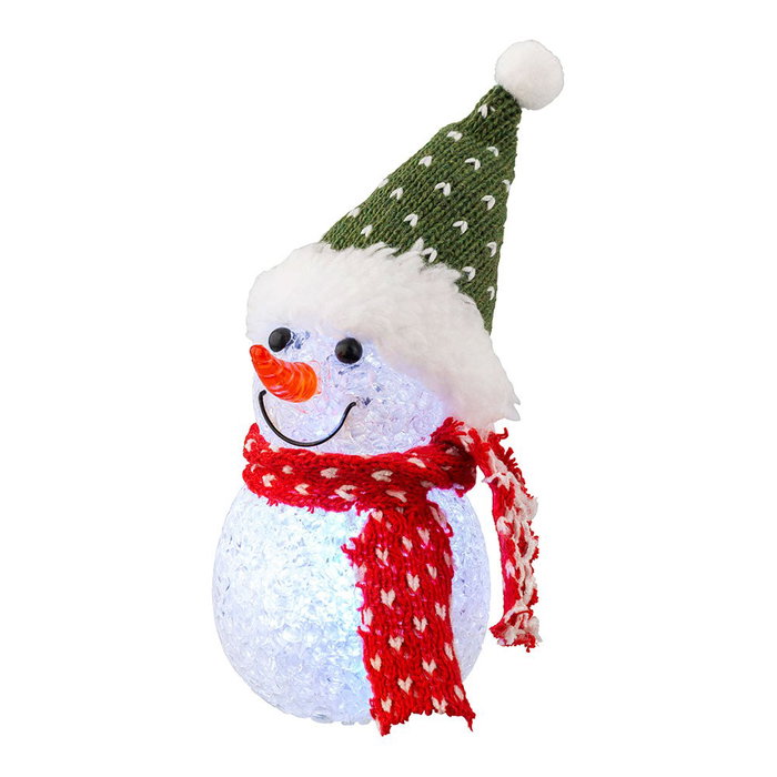 Lumineo Bonhomme de neige avec micro LED, modèles variés Lumineo Bonhomme de neige avec micro LED, modèles variés