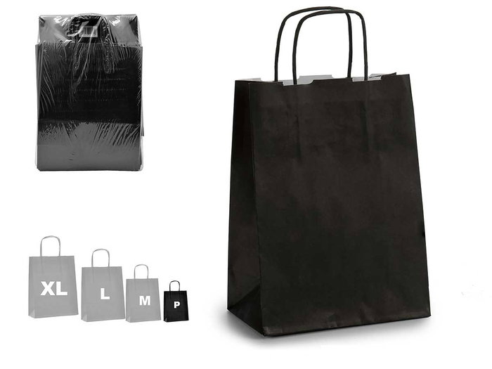 Pincello Sac en Papier Noir Mini 31 x 18 x 0.2 cm (Set de 150) Pincello Sac en Papier Noir Mini 31 x 18 x 0.2 cm (Set de 150)