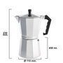 ORYX Cafetière Italienne Classic en Aluminium 9 Tasses (450 ml)