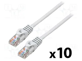 LANBERG Câble patch Cat 5e U/UTP RJ45 1,5m gris