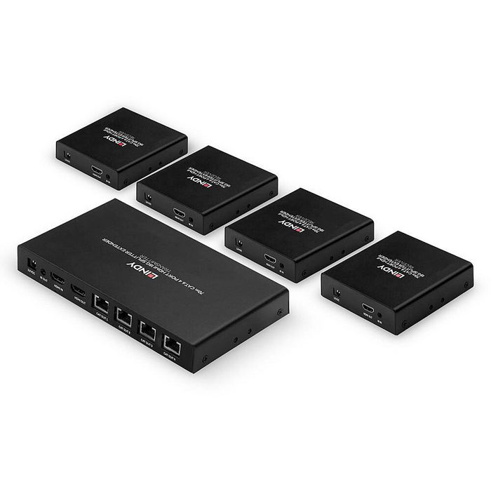 Lindy Splitter Extender Cat.6 4 ports HDMI 4K60 & IR, 70m Lindy Splitter Extender Cat.6 4 ports HDMI 4K60 & IR, 70m
