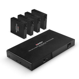 Lindy Splitter Extender Cat.6 4 ports HDMI 4K60 & IR, 70m