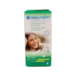 FARMACOMFORT Tampons en Coton Supérieur, 14 Unités