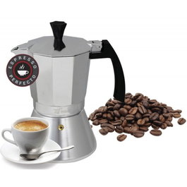 Thulos TH-CI09T Cafetière Induction Aluminium 9 Tasses - Classique Italienne, Compatible Toutes Cuissons