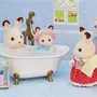 Sylvanian Families 5739 Set Baignoire et Douche avec Accessoires de Salle de Bain