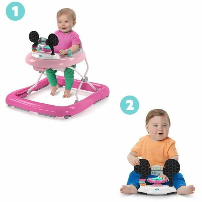 Disney Baby Trotteur bébé Minnie évolutif et pliable 2-en-1 rose Disney Baby Trotteur bébé Minnie évolutif et pliable 2-en-1 rose