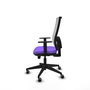 Piqueras y Crespo Chaise de Bureau Horna Lila et Blanc