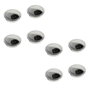 Emuca Lot de 8 passe-câbles circulaires Ø 60 mm, Chromé, Zamak