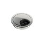 Emuca Lot de 8 passe-câbles circulaires Ø 60 mm, Chromé, Zamak