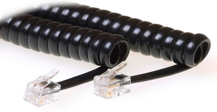MicroConnect Câble téléphonique RJ10-RJ10 MPK10400 - 4 mètres - Noir - Mâle/Mâle - Pour combiné et base téléphonique MicroConnect Câble téléphonique RJ10-RJ10 MPK10400 - 4 mètres - Noir - Mâle/Mâle - Pour combiné et base téléphonique