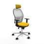 Piqueras y Crespo Chaise de Bureau avec Appui-tête 1D086N2 Jaune