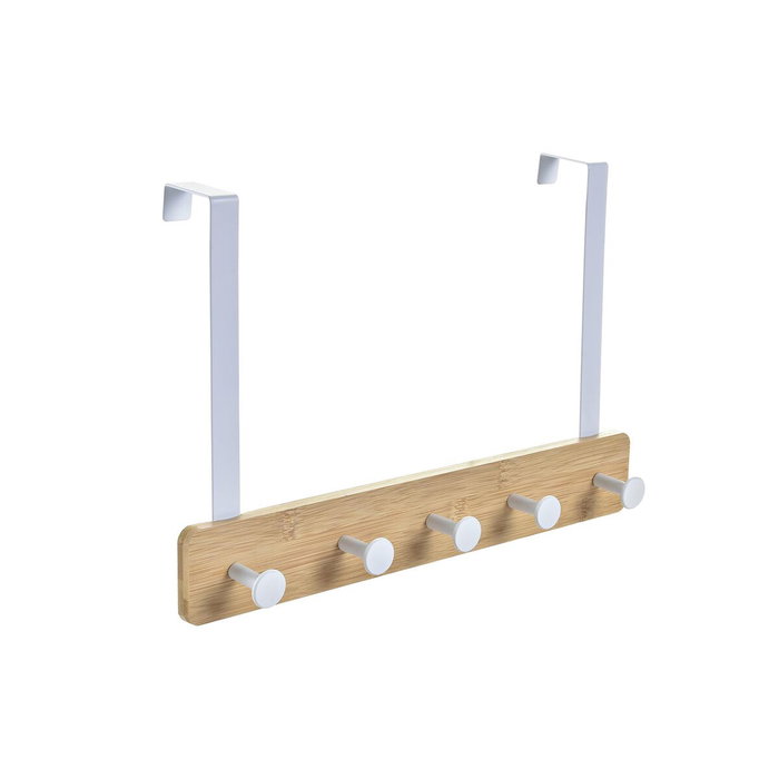 Porte-manteaux pour portes Home ESPRIT Blanc Métal Bambou 38,5 x 4,8 x 25,5 cm Porte-manteaux pour portes Home ESPRIT Blanc Métal Bambou 38,5 x 4,8 x 25,5 cm