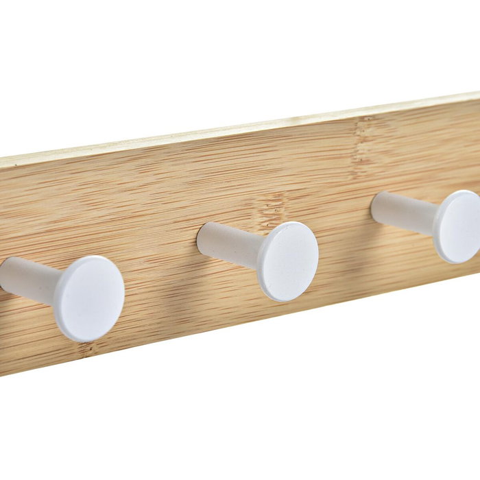 Porte-manteaux pour portes Home ESPRIT Blanc Métal Bambou 38,5 x 4,8 x 25,5 cm Porte-manteaux pour portes Home ESPRIT Blanc Métal Bambou 38,5 x 4,8 x 25,5 cm
