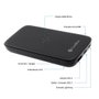 Coolbox Powerbank Qi 10000mAh Noir Batterie Externe Portative
